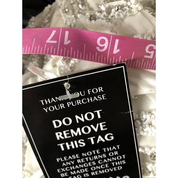 Retrofete Hendrix Dress Sequin Tiger Stripe White NWT L - Picture 13 of 13